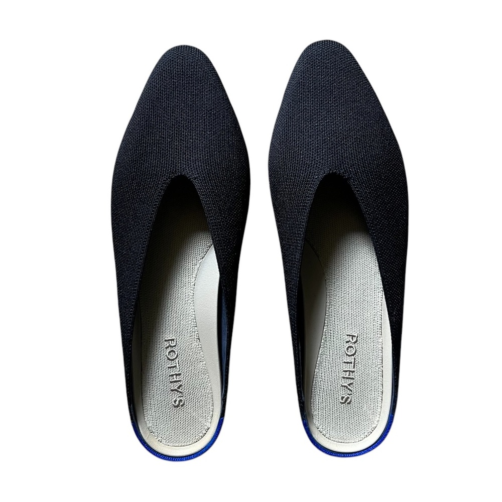 Rothy’s Almond Demi Loafer Mule in Black Size 9.5 US Women’s Shoe